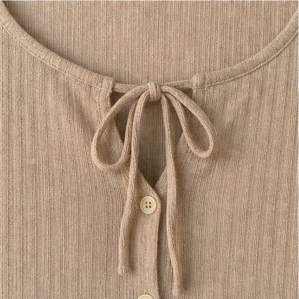 Sand Button Blouse - Picture 4 of 6